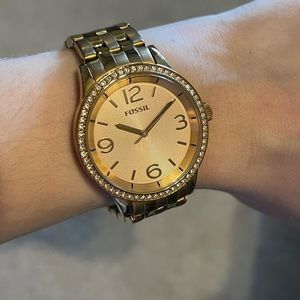 Fossil Womens Rose Gold Watch